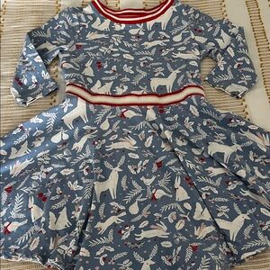 Mini Boden Holiday Patterned Dress